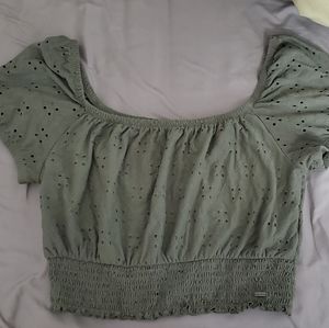 Off the shoulder crop top